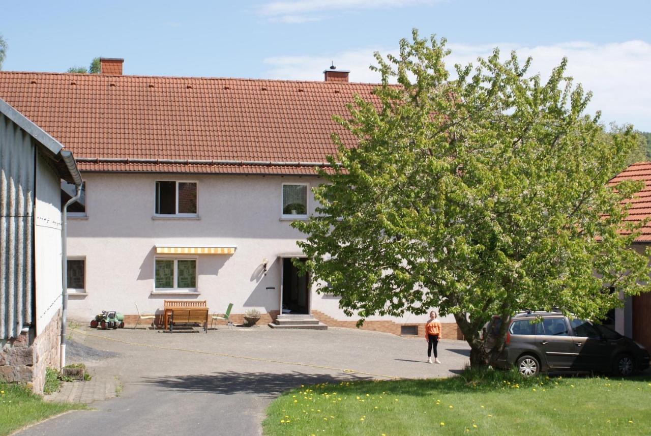 הופביבר Ferienwohnung Zum Kirschhof מראה חיצוני תמונה